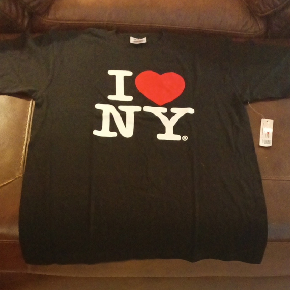 I Love NY Black T-Shirt Size Small